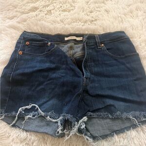 Levi's Dark Blue Jean Shorts